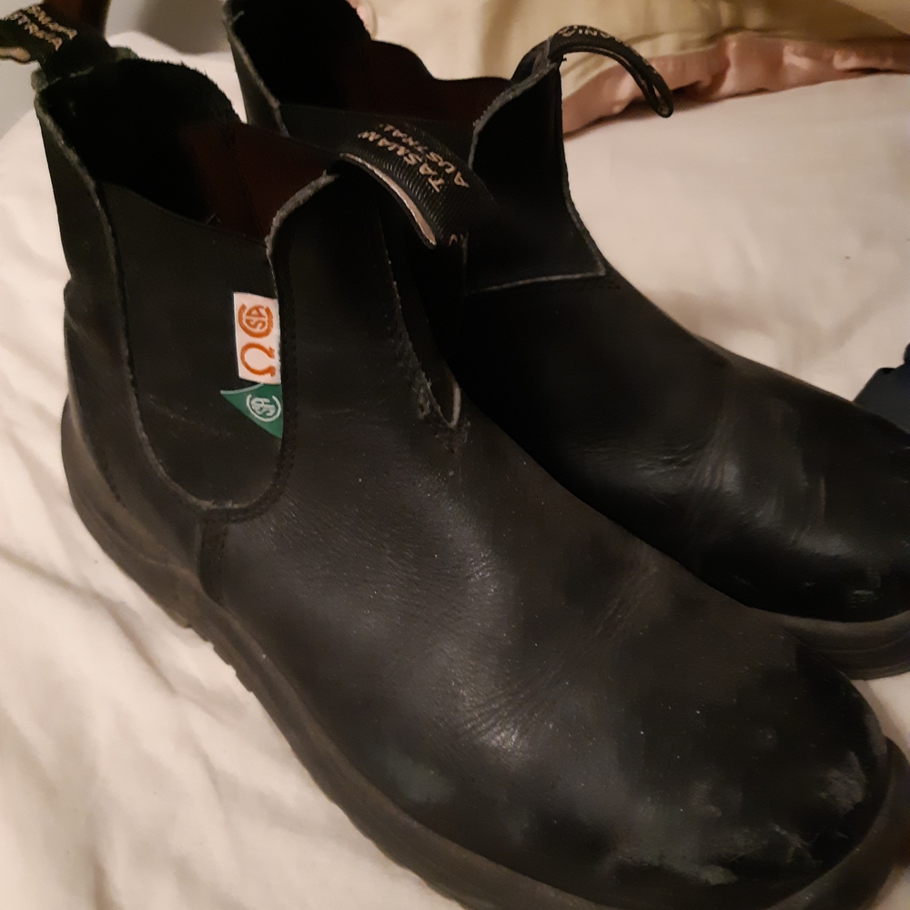 Csa Steel Toe Blundstone Black Leather Men's Boots